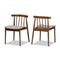 Wholesale Interiors Baxton Studio Wyatt Mid-Century Modern Walnut Wood Dining Chair (Set of 2)
